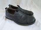 Mens Merrell Conquer Black Slip On Leather Loafers Shoes Size 9 US 43 