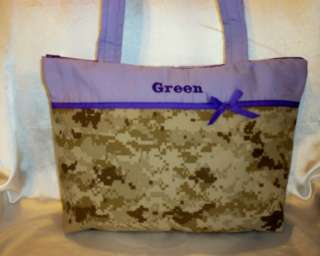 Designs by Keri Military boutique small tote bag purse  