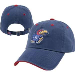  Kansas Jayhawks Team Color Crew Adjustable Strapback Hat 