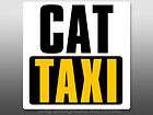 Cat Taxi Sticker   car decal cats stickers decals kitty