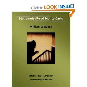 Mademoiselle of Monte Carlo (9781554803347) William Le 