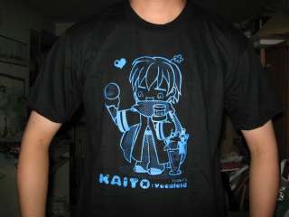Volcaloid Kaito Ice cream T shirt (Black)  