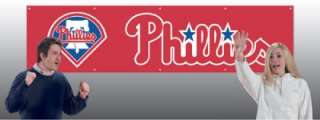 Phillies Huge MLB Banner 8 x 2 Ft Indoor/Outdoor  