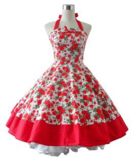 Vintage Polka Dot Full Sweep Swing Rockabilly Dress  