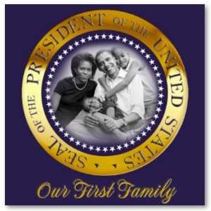 Our First Family, Obama Presidential Seal Portrait Print  