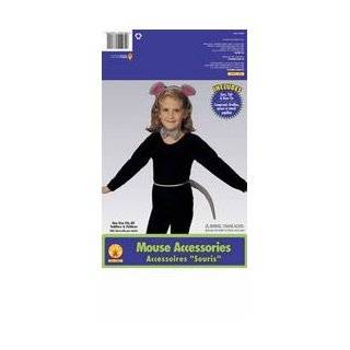  Mouse Ears, Tail, & Bow Tie Costume Set ~ Halloween Mouse Costume 