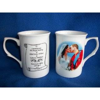 Prince William and Kate Middleton Bone China Wedding Mug The Kiss