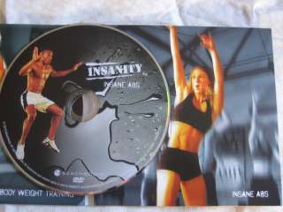 INSANITY WORKOUT DVD INSANE ABS ONE DVD ONLY READ DESCRIPTION NEW 