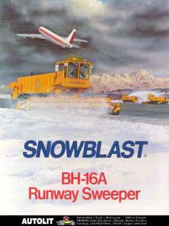 1979 Snowblast Airport Runway Snow Plow Truck Brochure  