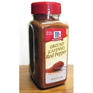 McCormick Ground Cayenne Red Pepper 8.75oz.  Grocery 