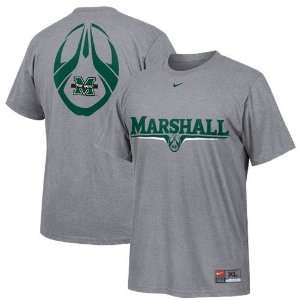  Nike Marshall Thundering Herd Ash Team Issue T shirt 