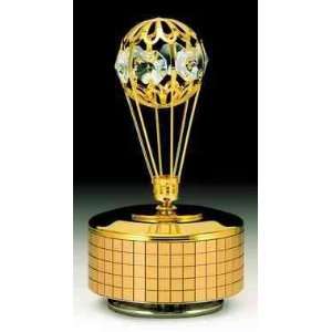   : Balloon 24k Gold Plated Swarovski Crystal Music Box: Home & Kitchen