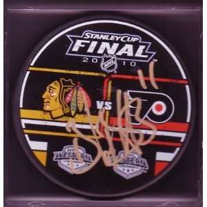  Blair Betts Signed Puck   * 2010 CUP* W COA   Autographed 