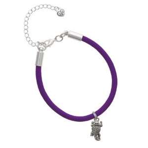 Horn Toad Charm on a Purple Malibu Charm Bracelet