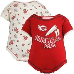  Cincinnati Reds Infant Home Run 2 Pack Creeper Set: Sports 