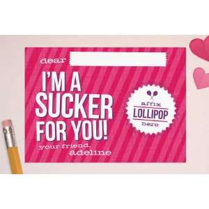  Im a Sucker Classroom Valentines Day Cards Health 