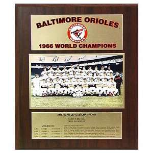  MLB Orioles 1966 World Series Plaque: Sports & Outdoors