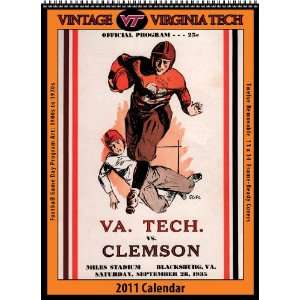  Virginia Tech Hokies 2011 Vintage Football Calendar 