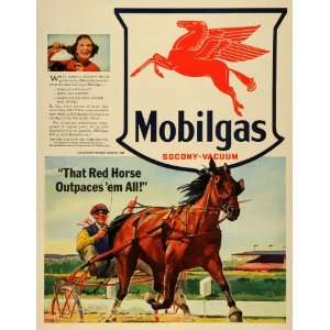   Gasoline Harness Horse Racing   Original Print Ad: Home & Kitchen