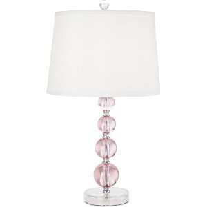  Pink Stacked Ball Acrylic Table Lamp: Home Improvement