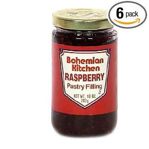 Bohemian Raspberry Filling, 10 Ounce Glass Jars (Pack of 6)  