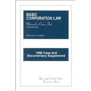  Basic Corporation Law 1998 Case and Documentary 