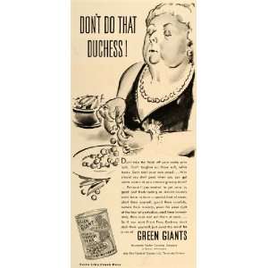   Ad Minnesota Valley Canned Green Giant Pea Duchess   Original Print Ad