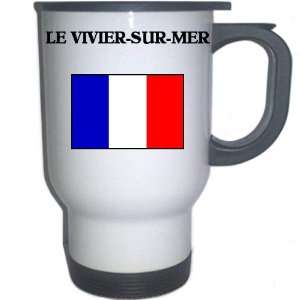  France   LE VIVIER SUR MER White Stainless Steel Mug 