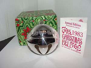 1983 WALLACE SILVER SLEIGH BELL 13th Annual Edition  