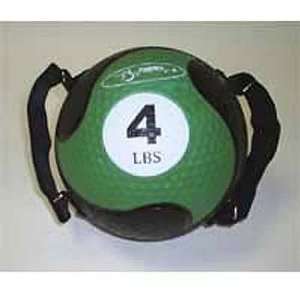  FitBALL 7.75in Medicine Ball with Straps   4 lbs. Sports 