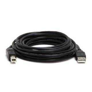 20 Foot A/B Hi Speed USB 2.0 Cable with Gold Connectors and a Ferrite 