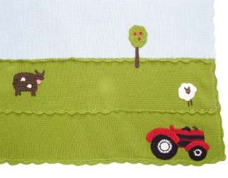 Boys Farm Yard Tractor Bedding Cot Blanket / Comforter  