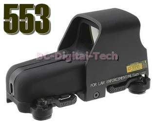 Tactical Red and Green Holographic Sight with QD for Airsoft Hunting 
