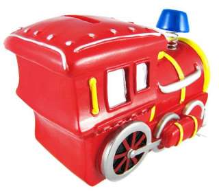 Bobble Smoke Stack Train Engine Locomotive Piggy Bank  