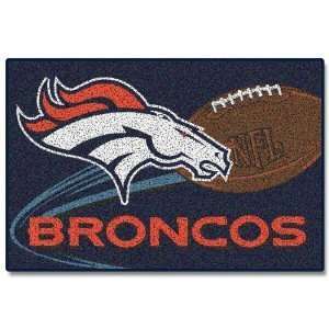  Denver Broncos NFL Non Skid Tufted 20x30 Floor Rug 