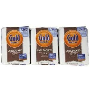 Gold Medal Unbleached Flour, 80 oz, 3 ct (Quantity of 2)