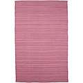 Flat Weave Pink Wool Rug (2 x 3) Today 