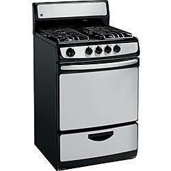 GE 24 inch Gas Range and 3 cubic foot Stainless Steel Oven  Overstock 