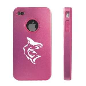 Apple iPhone 4 4S 4G Pink D1540 Aluminum & Silicone Case Cover Shark 