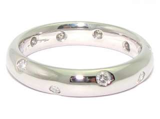   .25ct Diamond 4mm Wedding Band Stack Eternity Ring     