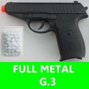 NEW HEAVY DUTY METAL G.3 G3 AIRSOFT GUN PISTOL + BBS  
