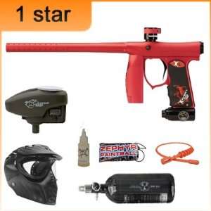  Invert Mini 1 Star Nitro Paintball Gun Package   Dust Red 