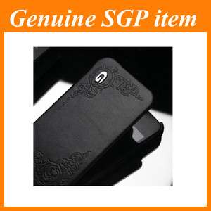 SGP Leather Case Pouch Gariz BLACK [PL_IP4F1] for Apple iPhone 4S 