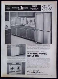 Vtg. 1960 Westinghouse Built In Appliances Magazine Ad  