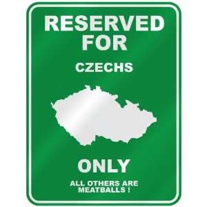  RESERVED FOR  CZECH ONLY  PARKING SIGN COUNTRY CZECH 
