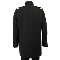 Kenneth Cole New York Mens Wool Blend Military Coat  Overstock