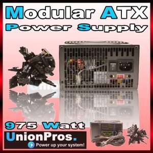 975W Modular ATX Power Supply Silent 14CM Fan 900W 950W  