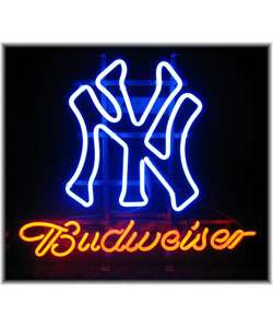 Budweiser New York Yankees Neon Bar Sign  