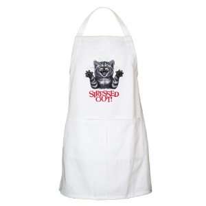  Apron White Stressed Out Cat 