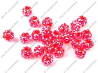   jewelry lots Rhinestone Spacer Basketball wives earrings Beads 8*10mm